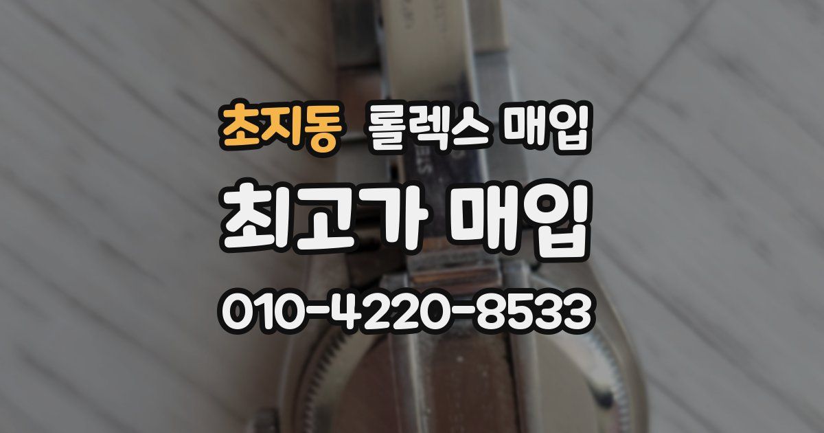 초지동 롤렉스 매입