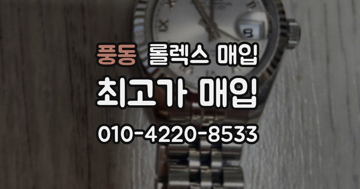 풍동 롤렉스 매입