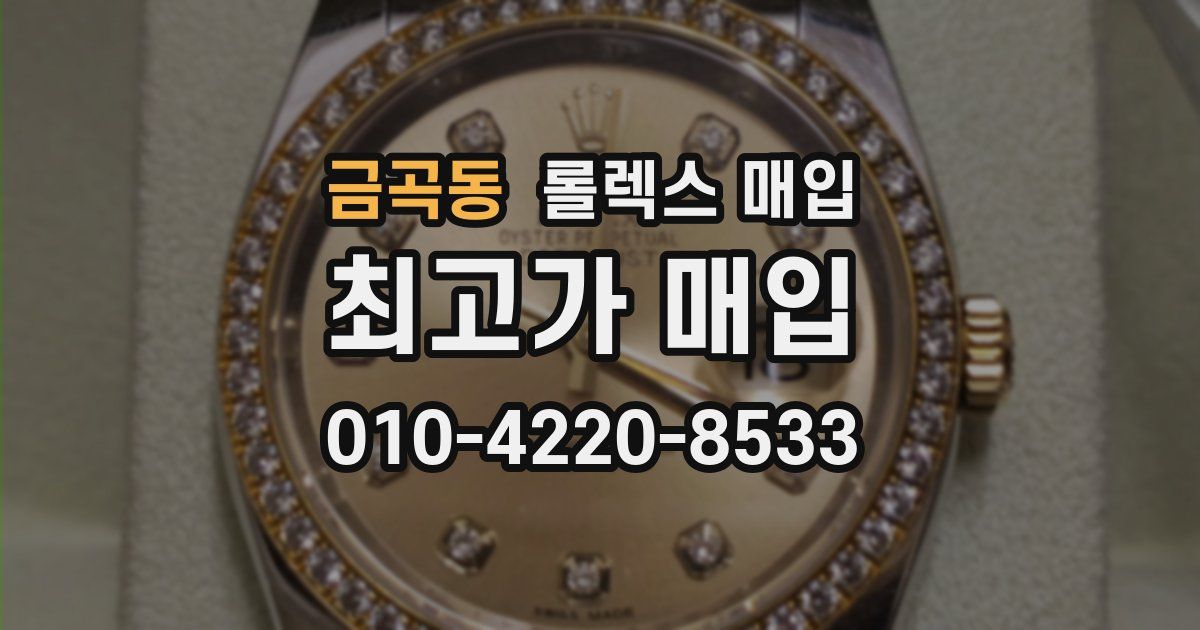 금곡동 롤렉스 매입