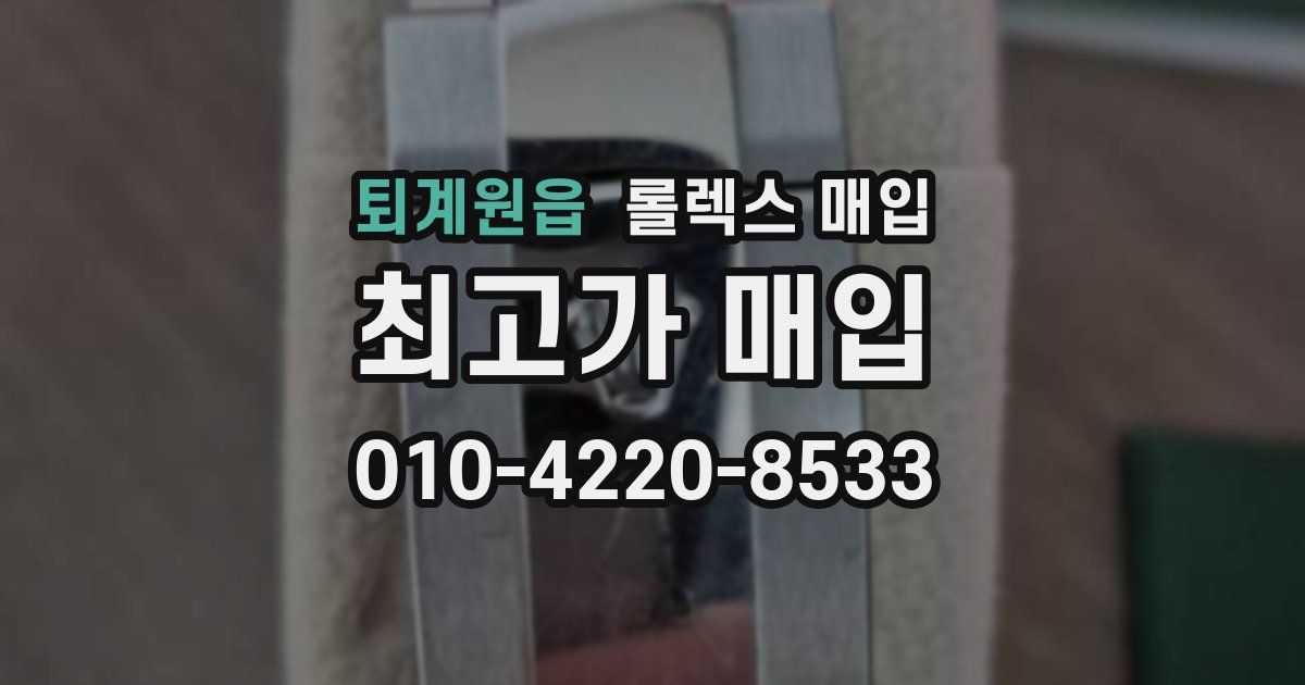 퇴계원읍 롤렉스 매입