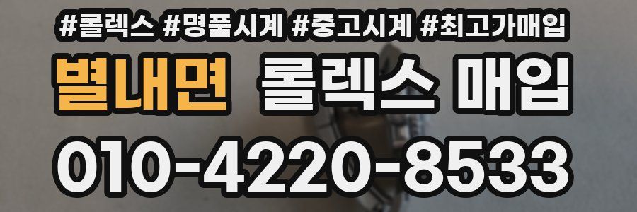 별내면 롤렉스 매입
