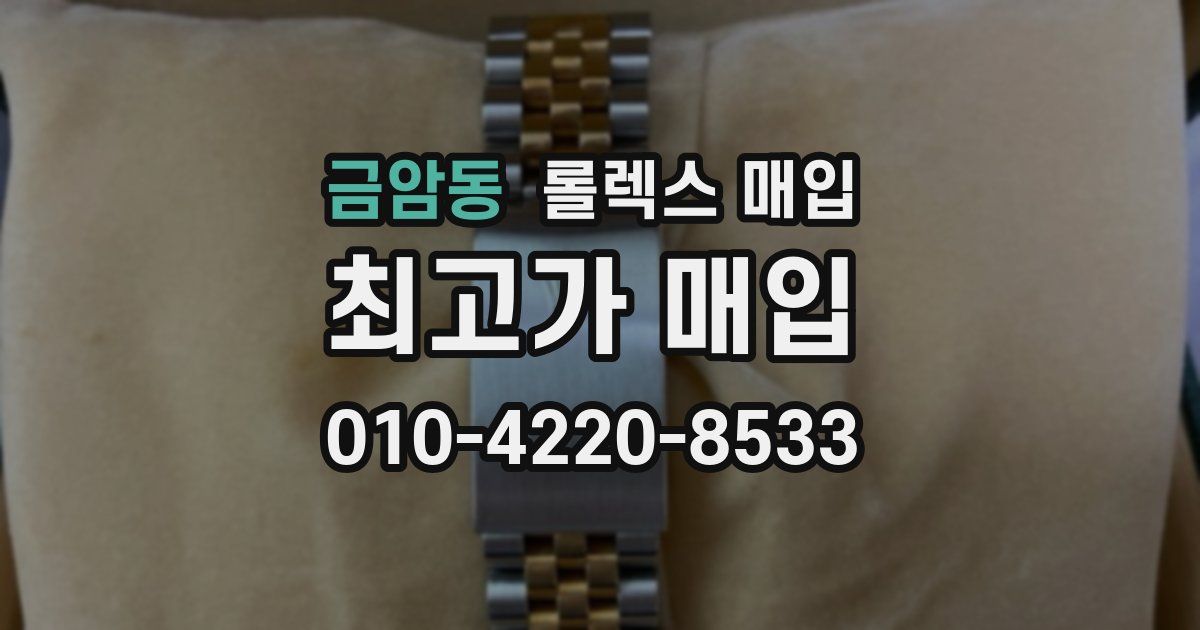 금암동 롤렉스 매입