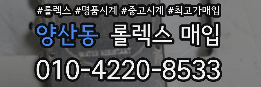 양산동 롤렉스 매입
