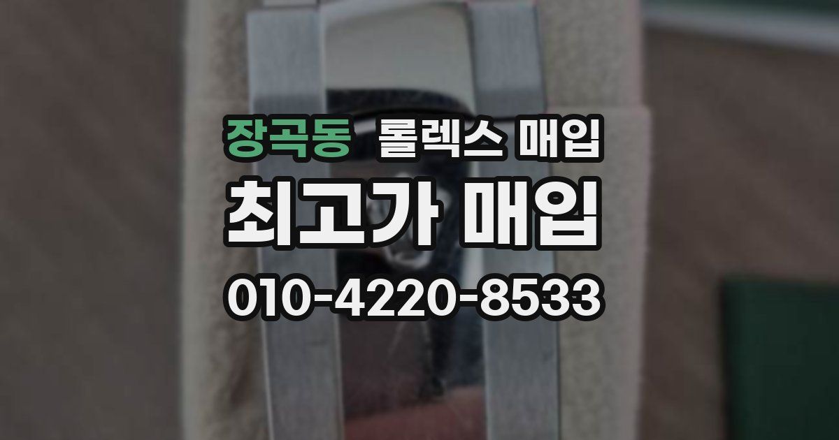 장곡동 롤렉스 매입