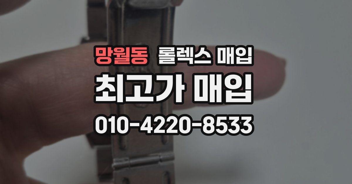 망월동 롤렉스 매입