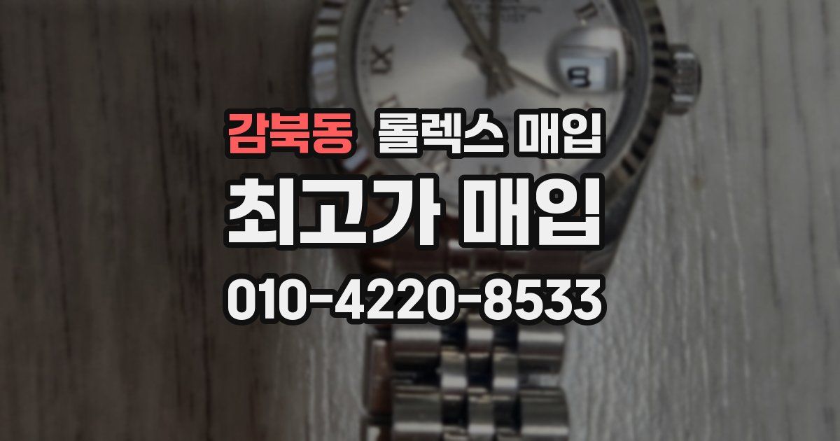 감북동 롤렉스 매입