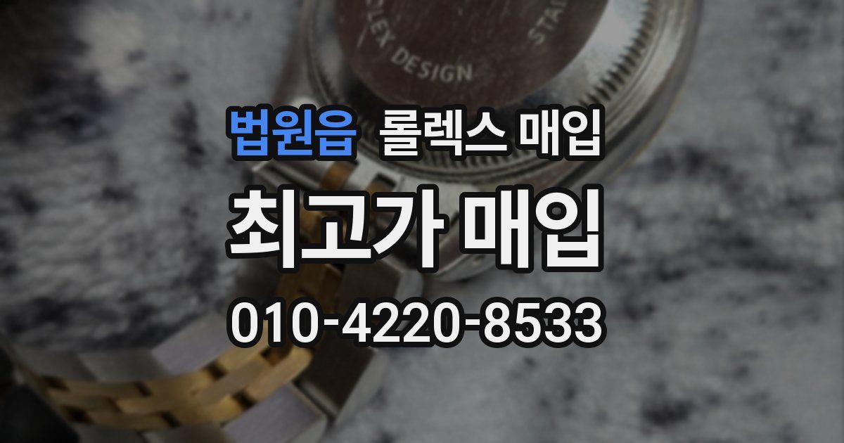 법원읍 롤렉스 매입