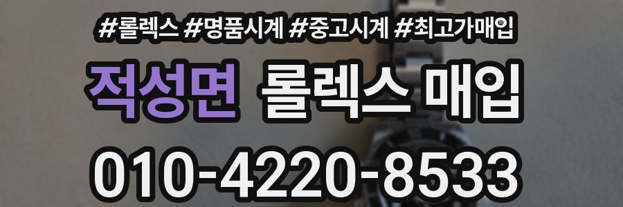 적성면 롤렉스 매입