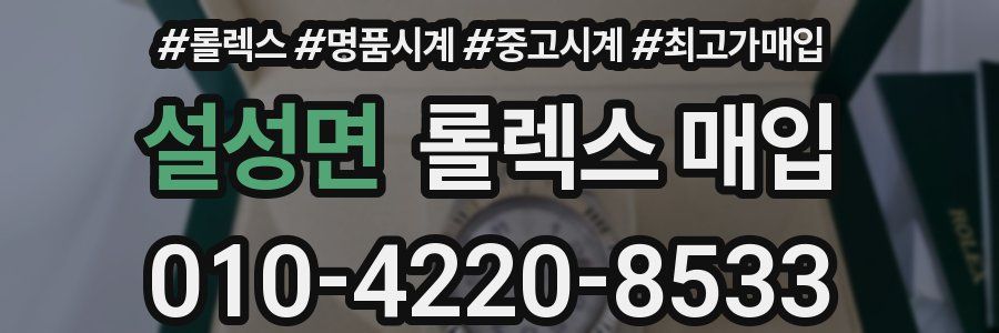 설성면 롤렉스 매입