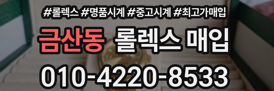 금산동 롤렉스 매입