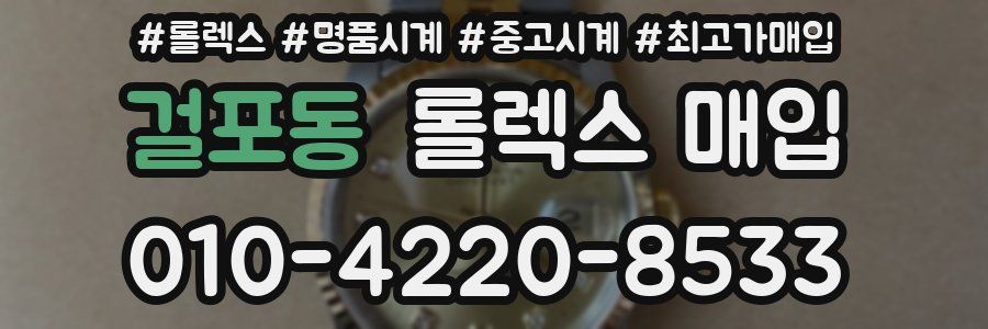 걸포동 롤렉스 매입