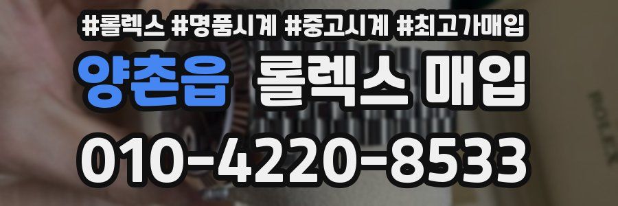 양촌읍 롤렉스 매입