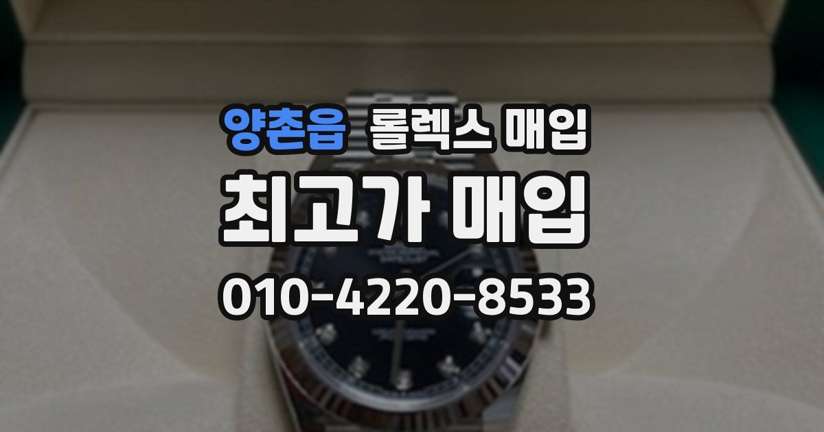 양촌읍 롤렉스 매입