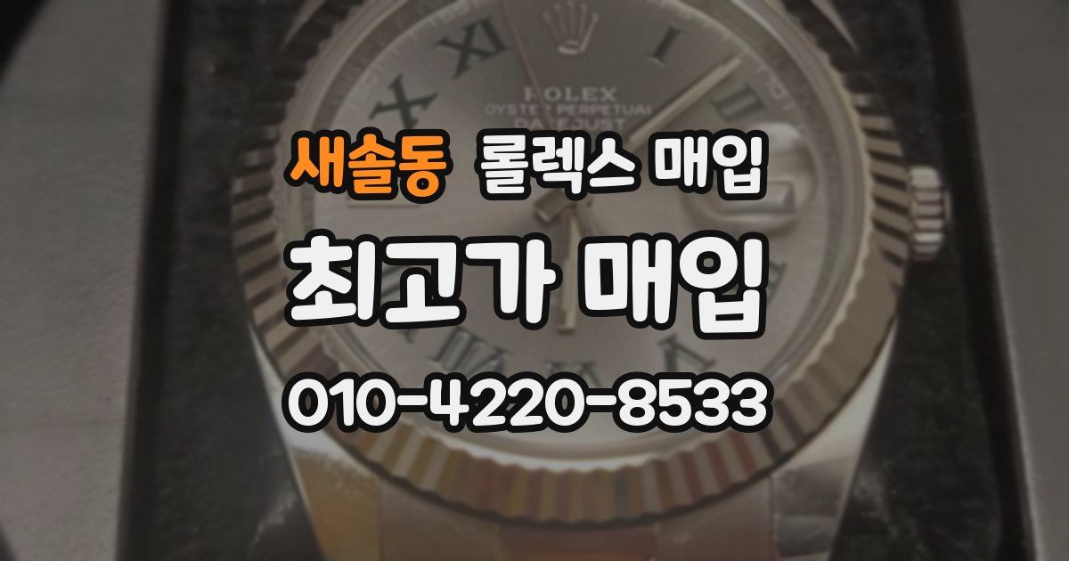 새솔동 롤렉스 매입