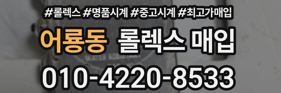 어룡동 롤렉스 매입