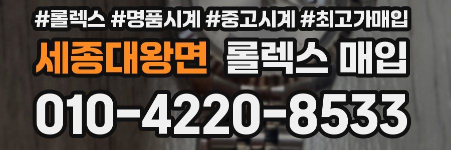 세종대왕면 롤렉스 매입