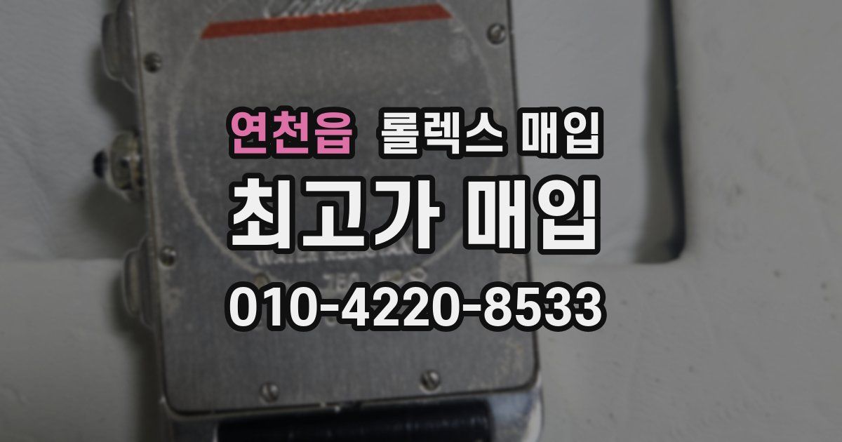 연천읍 롤렉스 매입