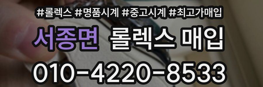 서종면 롤렉스 매입
