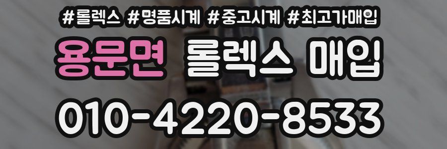 용문면 롤렉스 매입