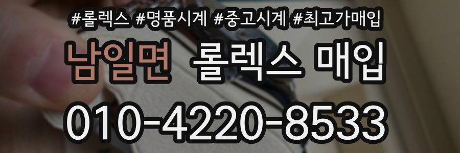 남일면 롤렉스 매입