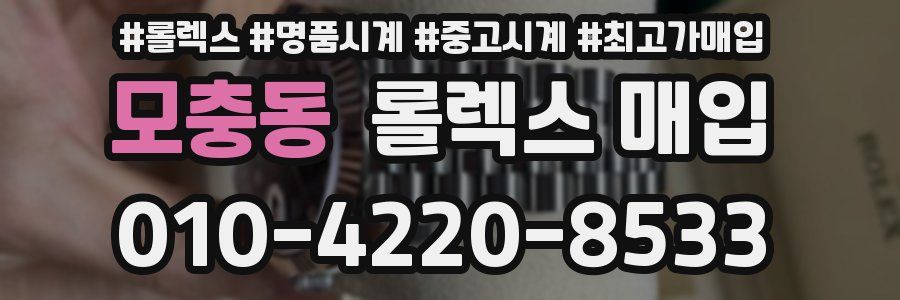 모충동 롤렉스 매입