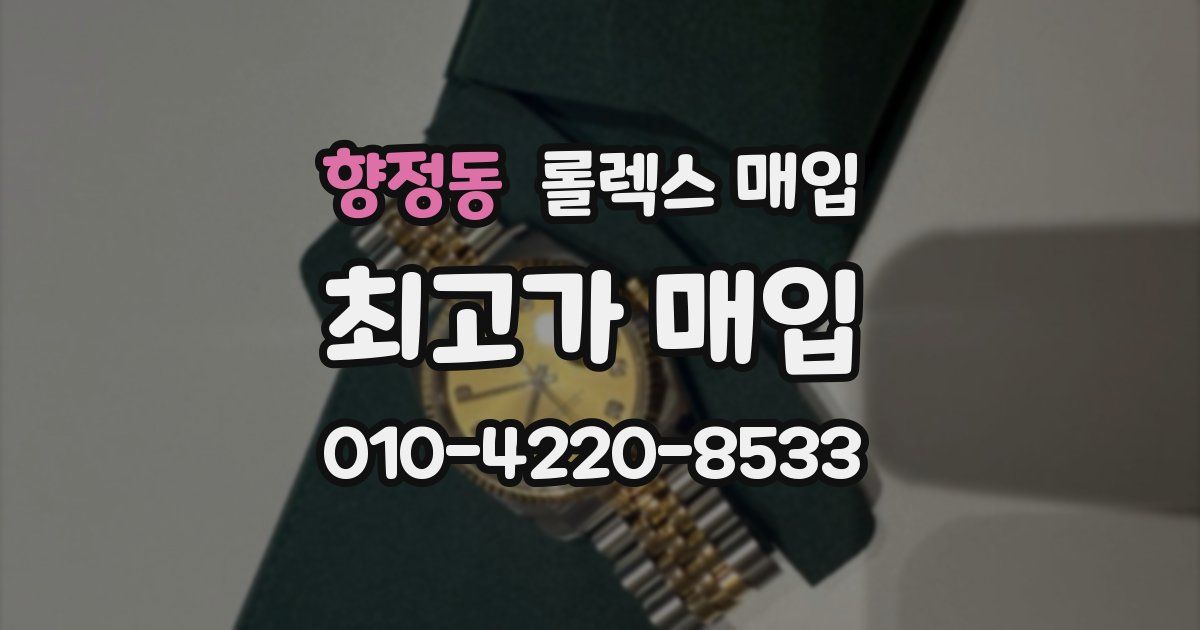 향정동 롤렉스 매입