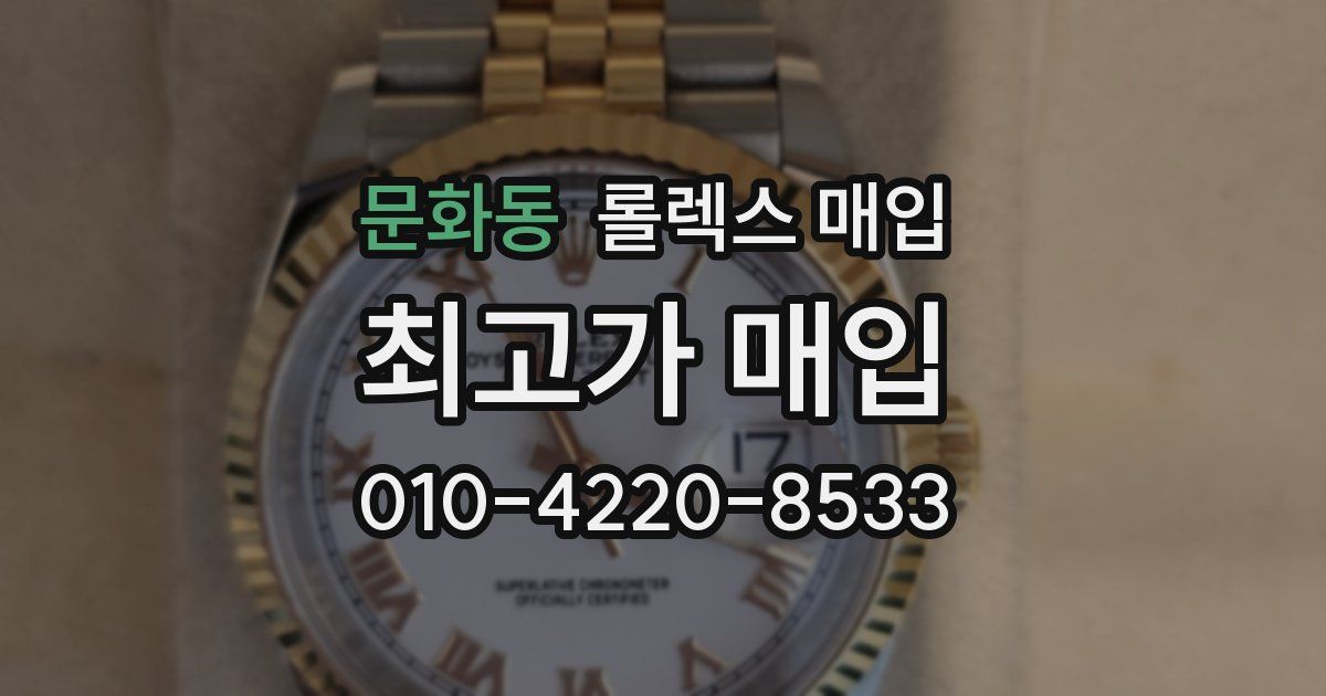 문화동 롤렉스 매입