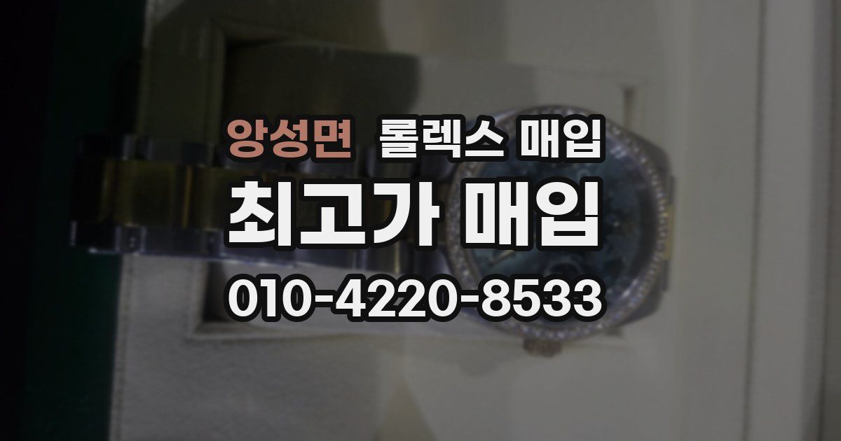 앙성면 롤렉스 매입