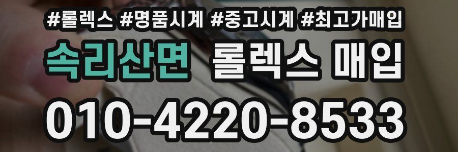 속리산면 롤렉스 매입