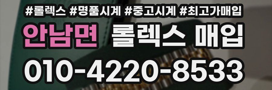 안남면 롤렉스 매입