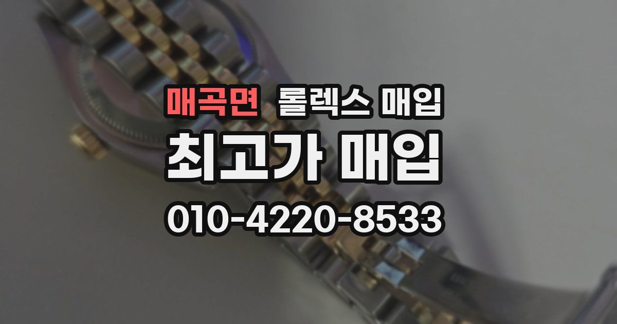 매곡면 롤렉스 매입