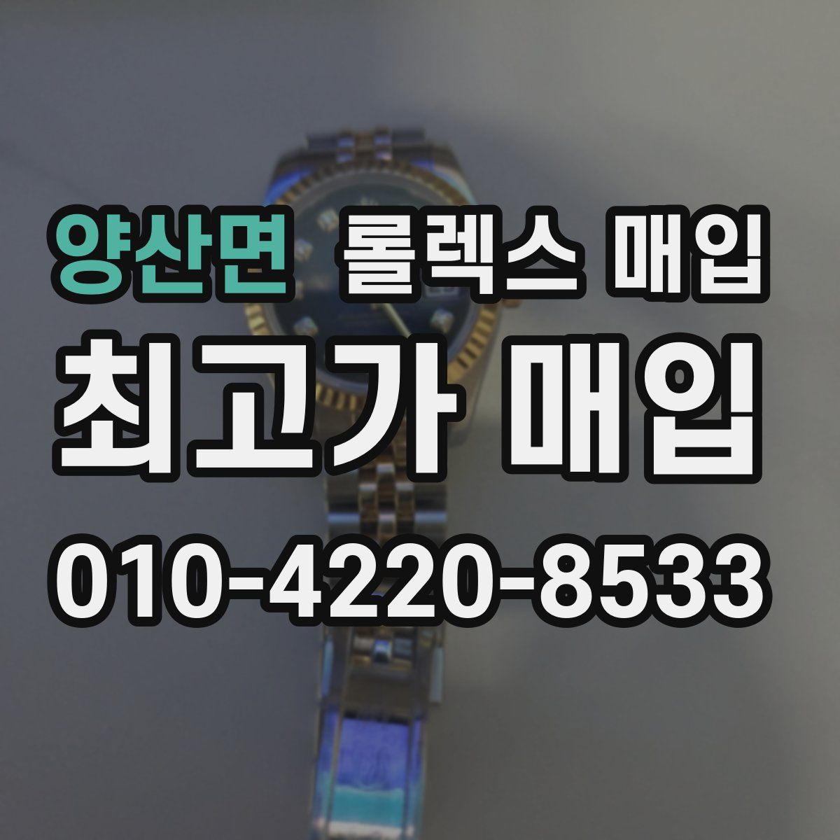 양산면 롤렉스 매입