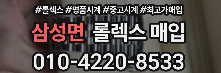 삼성면 롤렉스 매입