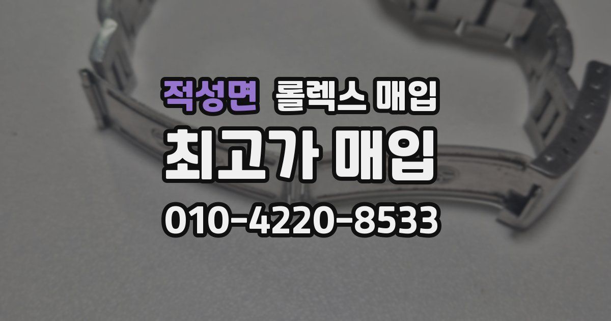 적성면 롤렉스 매입