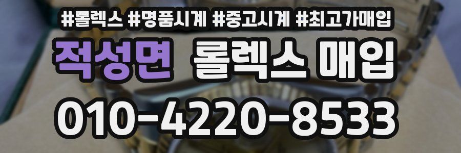 적성면 롤렉스 매입