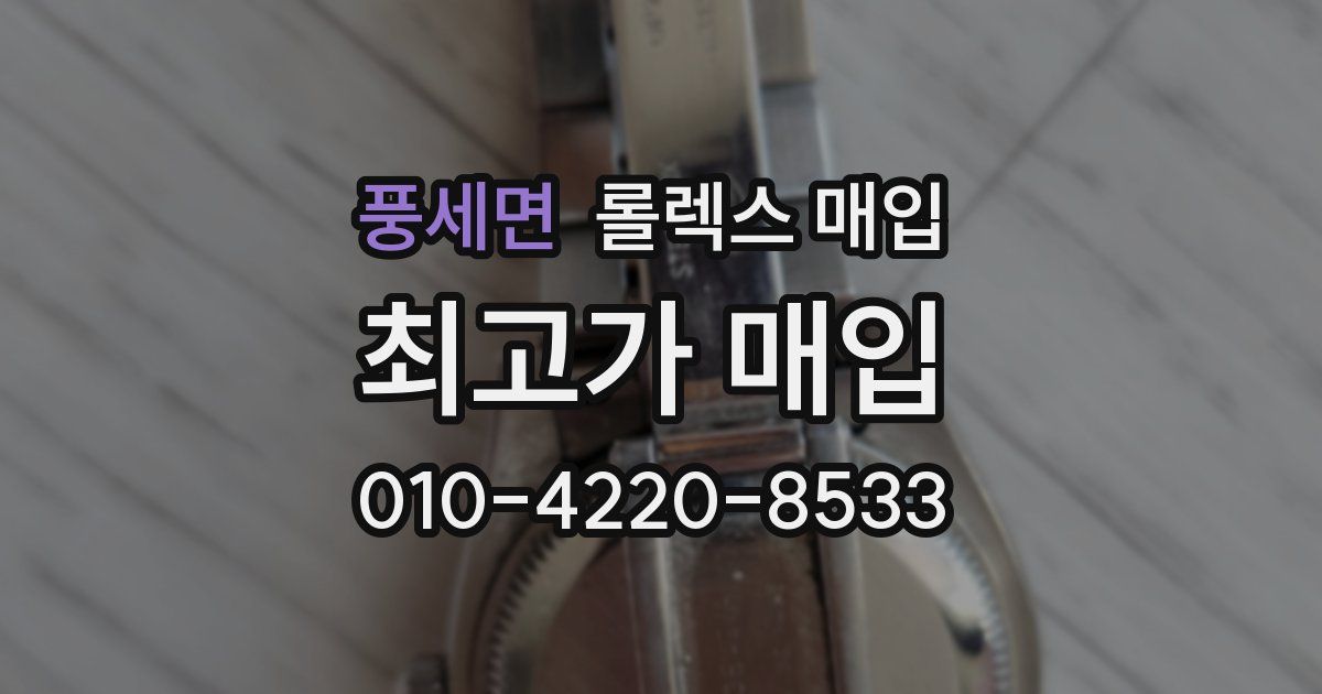 풍세면 롤렉스 매입