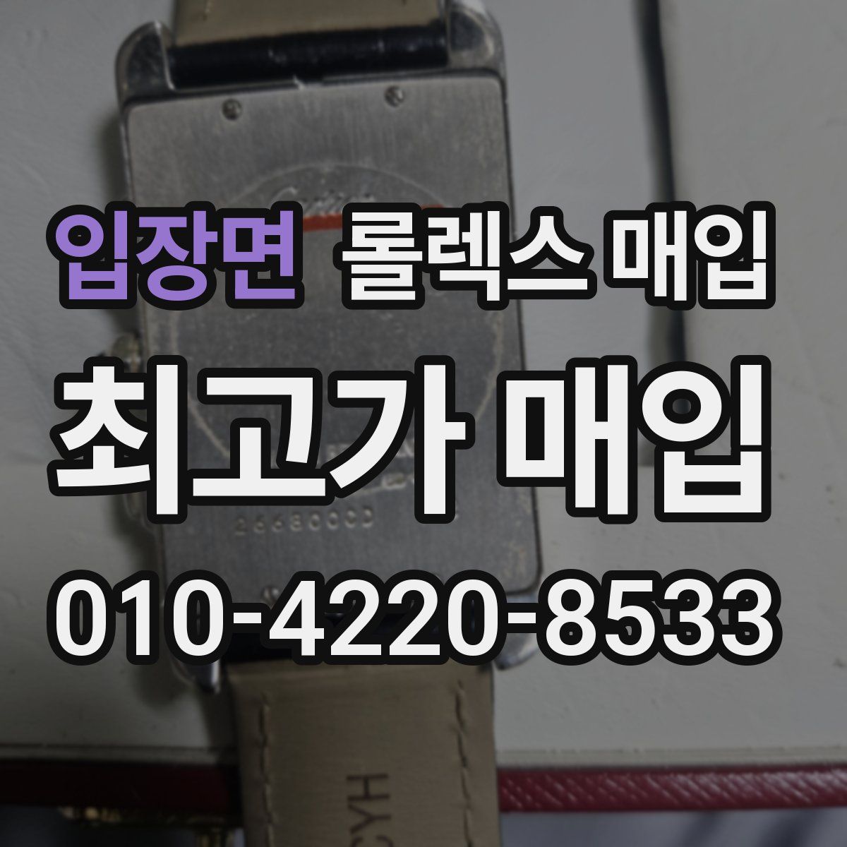입장면 롤렉스 매입