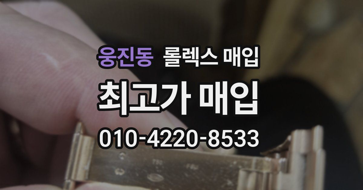 웅진동 롤렉스 매입
