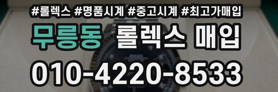 무릉동 롤렉스 매입