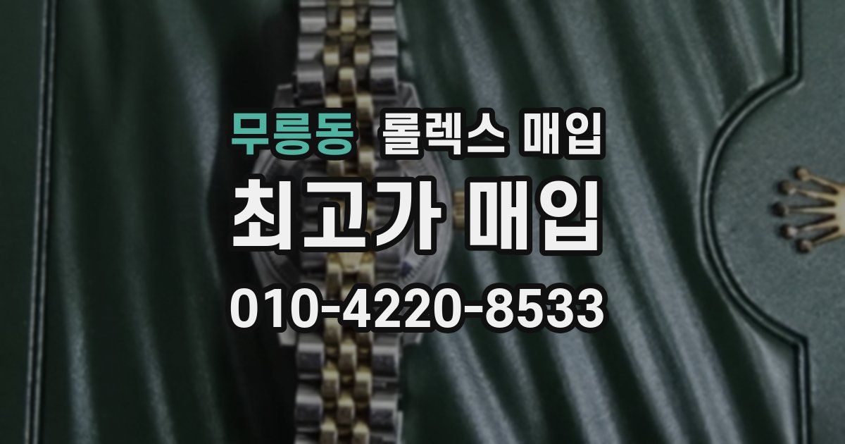 무릉동 롤렉스 매입