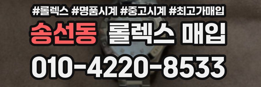 송선동 롤렉스 매입