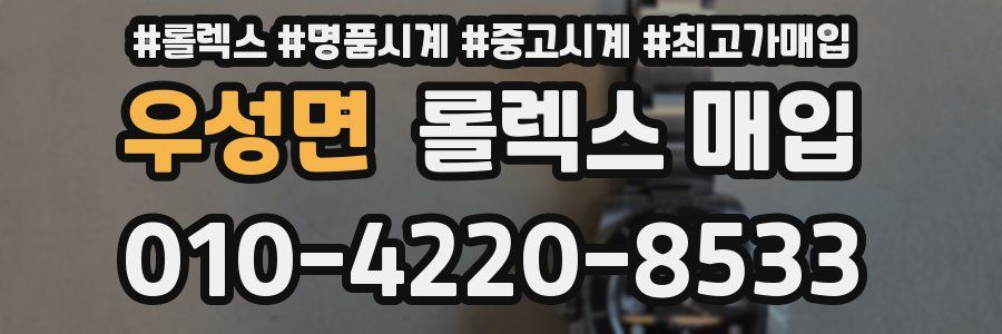 우성면 롤렉스 매입