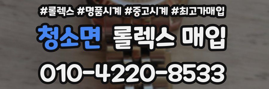 청소면 롤렉스 매입