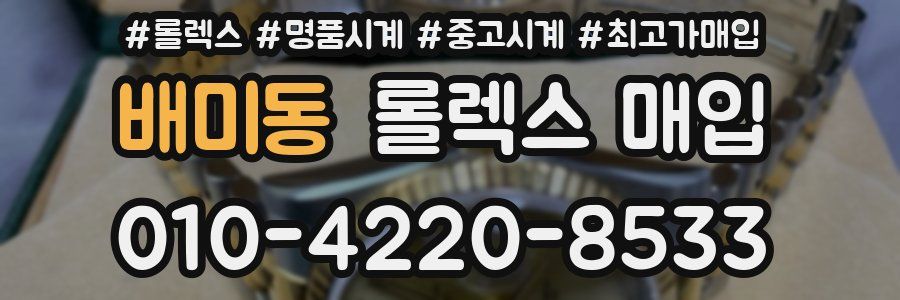 배미동 롤렉스 매입