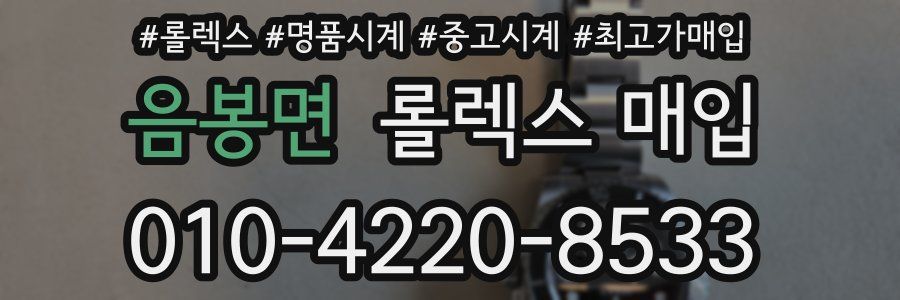 음봉면 롤렉스 매입