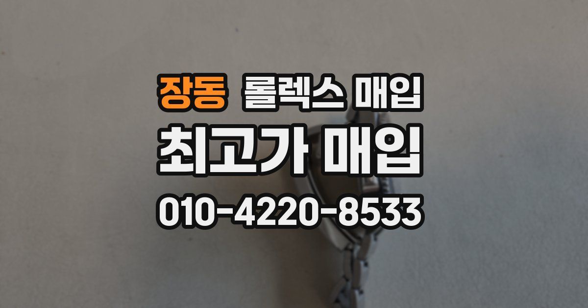 장동 롤렉스 매입
