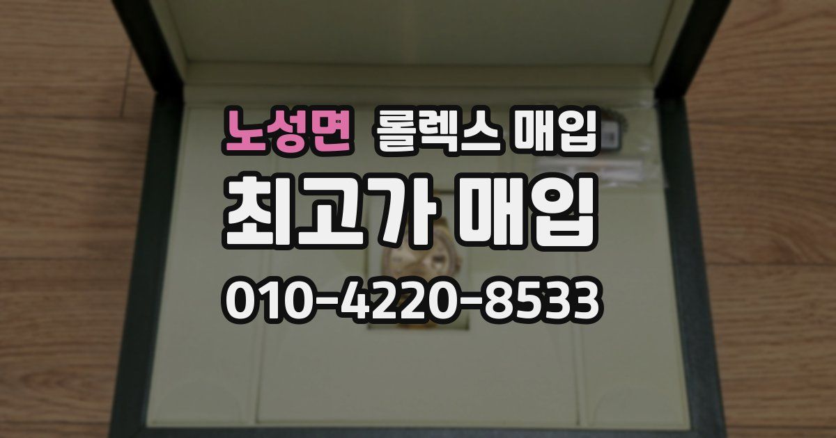 노성면 롤렉스 매입