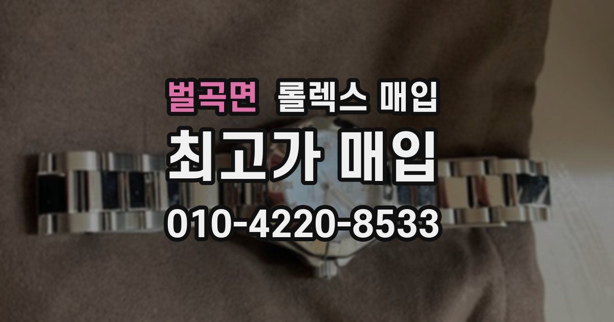벌곡면 롤렉스 매입