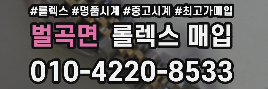 벌곡면 롤렉스 매입
