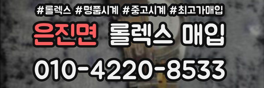 은진면 롤렉스 매입